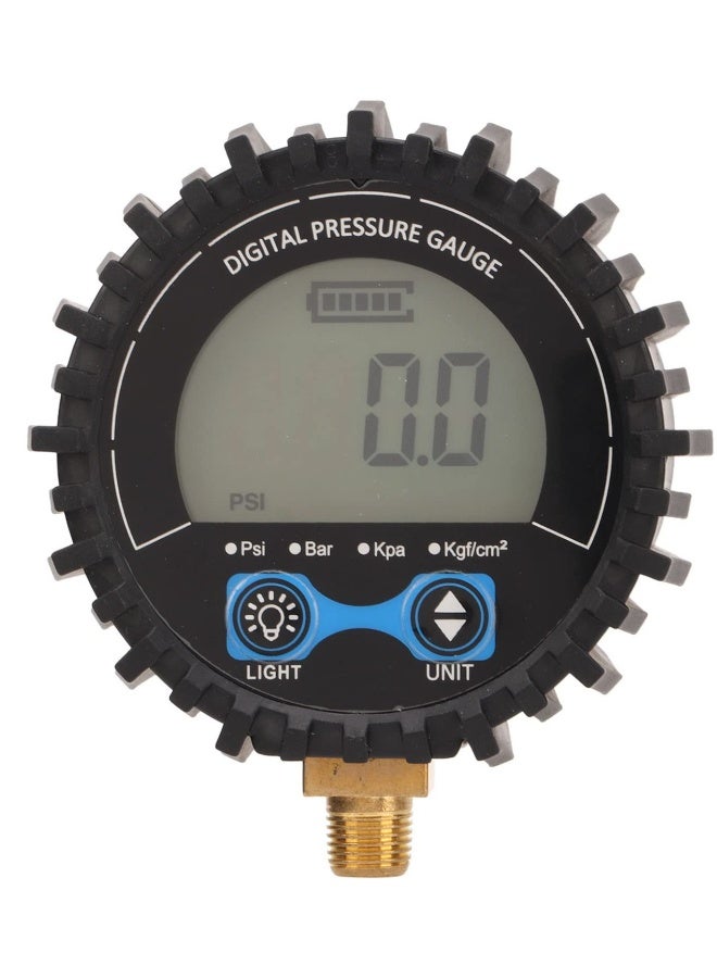Digital Air Pressure Gauge with Large Screen Display, 1/8 Thread 10mm Tire Pressure Gauge, Inflatable, Accurate Measurement - Image 1