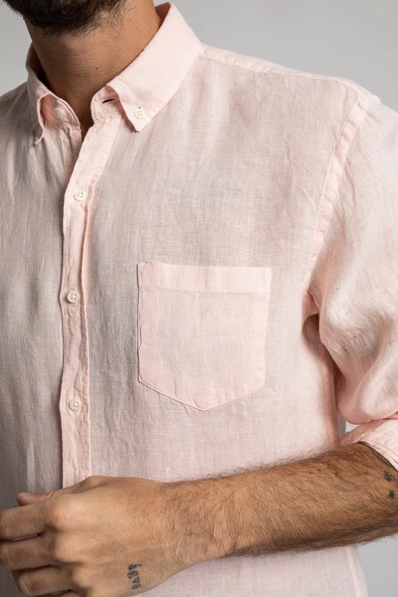 Jaqk Bali Linen Shirt - Pink