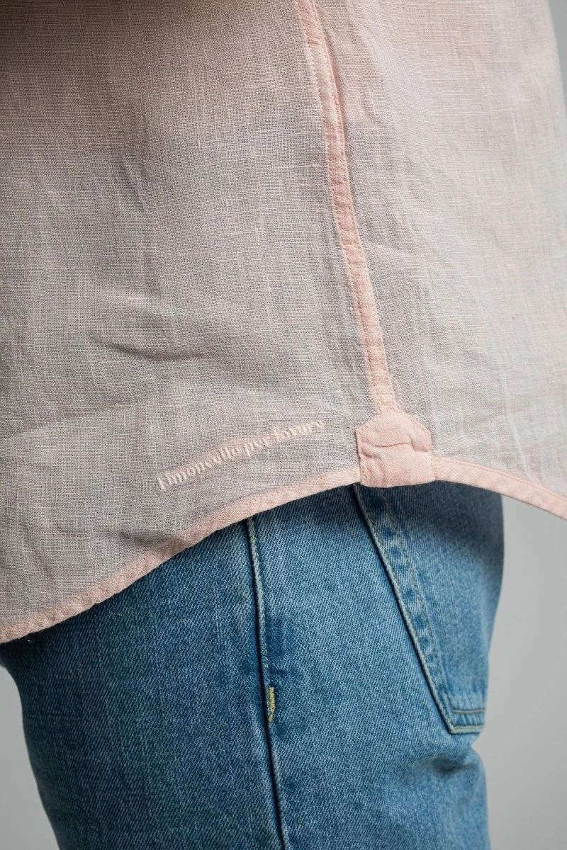 Jaqk Bali Linen Shirt - Pink