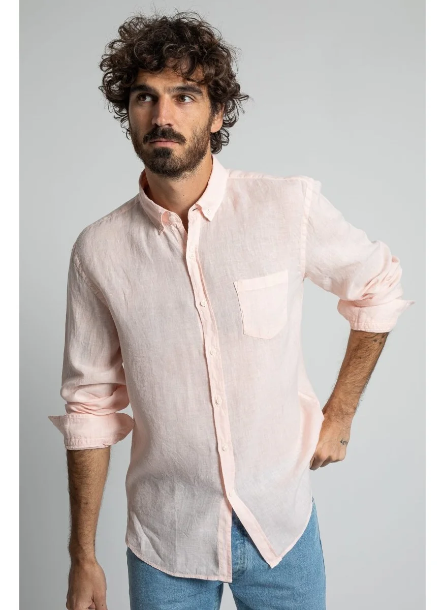 جاك Bali Linen Shirt - Pink
