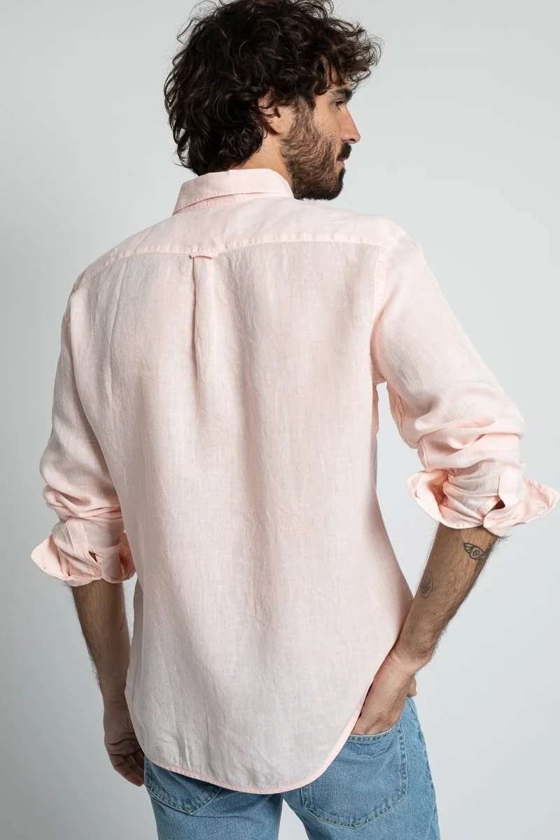 Jaqk Bali Linen Shirt - Pink
