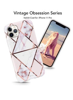 iPhone 11 Pro Case Marble, Slim Shiny Glitter Bling Flexible Soft TPU Case Shockproof Protective Case Cover for iPhone 11 pro 5.8 inch