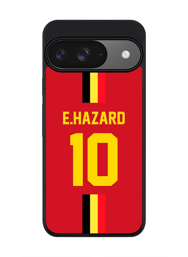 Stylizedd For Google Pixel 9 Case,Slim fit Camera Protection, Shockproof Thin Phone cover - Football - Belgium, E.Hazard  - Image 1