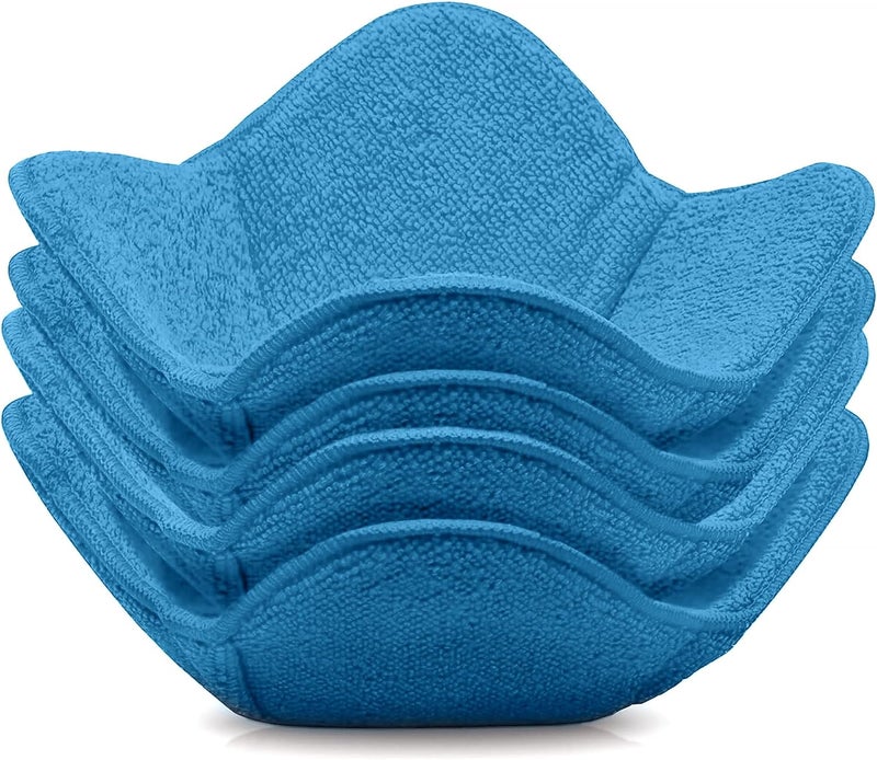 Trendsettings Microwave Bowl Cozies – Heat Resistant Food Warmer & Holder, Microwave Safe, Protects Hands from Hot & Cold Bowls – Set of 4 (Blue) - Image 1