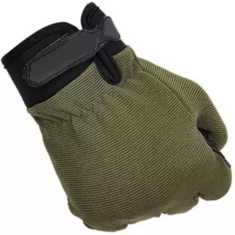 ZaySoo Cool Biker Motocross Stretchable Gloves Riding Gloves (Green) - Image 5