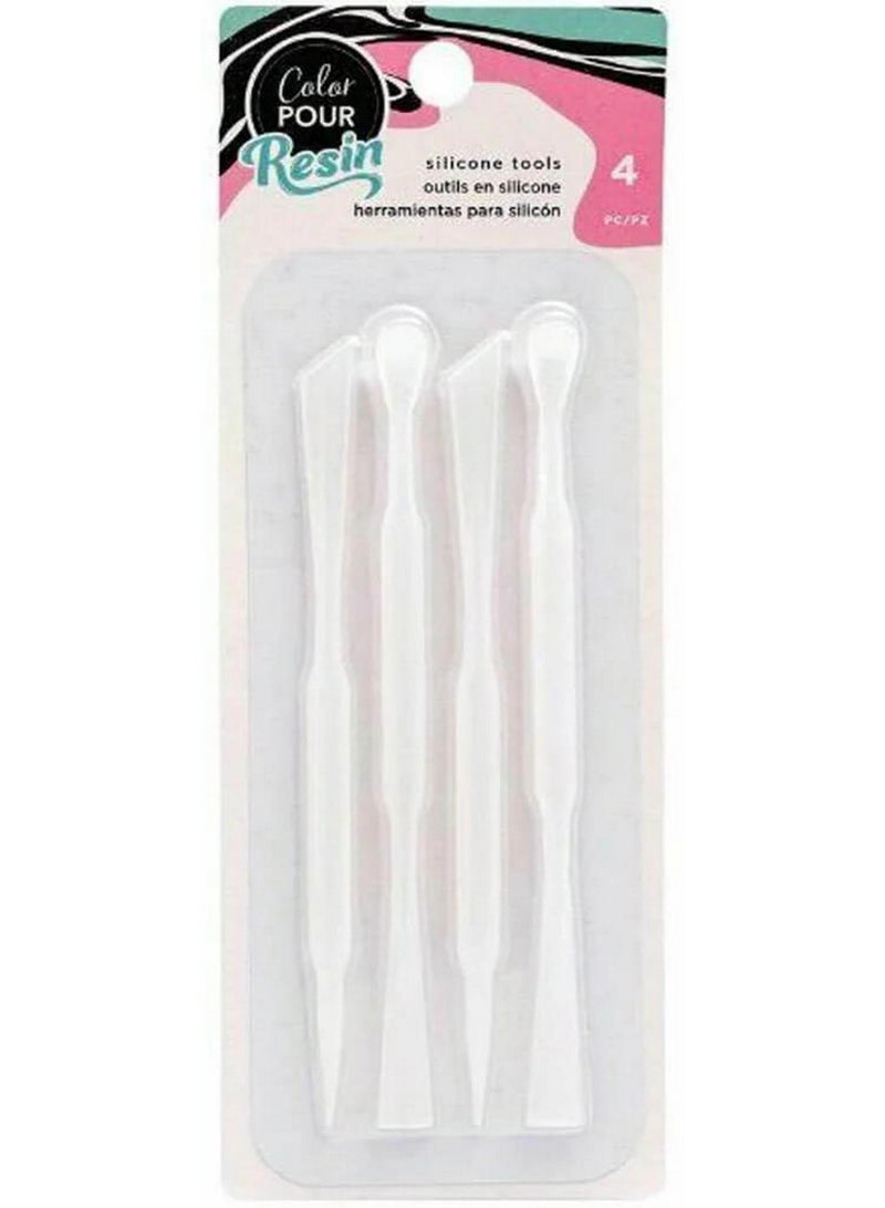 Color POUR Resin Silicone Tools 4 Tools Pack - Image 1
