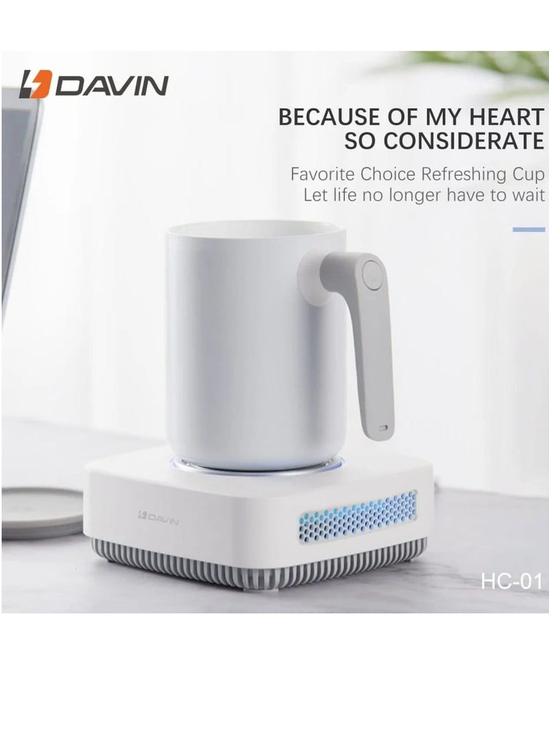 Davin Smart Heating and Cooling Cup for Heating and Cooling Drinks with LED Screen to Display The Temperature  - Image 2