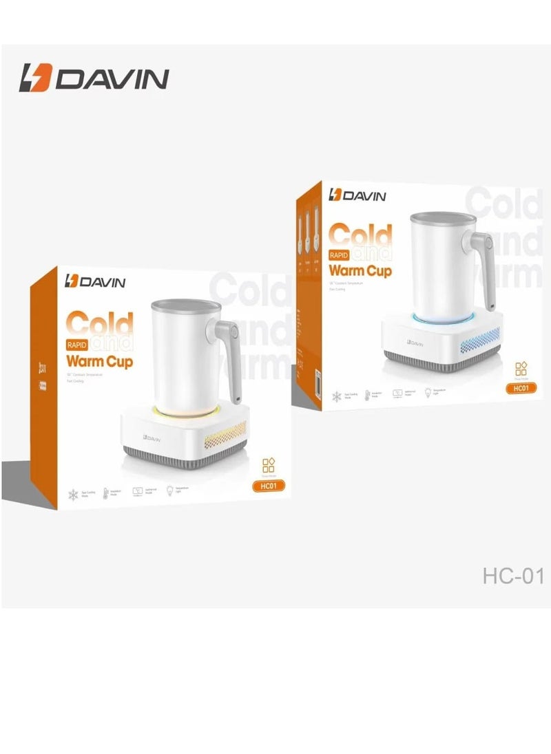 Davin Smart Heating and Cooling Cup for Heating and Cooling Drinks with LED Screen to Display The Temperature  - Image 4