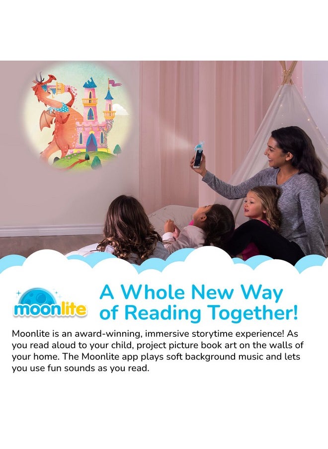 Moonlite - Storytime There Was An Old Dragon Who Swallowed A Knight Storybook Reel, A Magical Way To Read Together, Digital Story For Projector, Fun Sound Effects, Learning Gifts, Kids Ages 1 And Up - Image 1