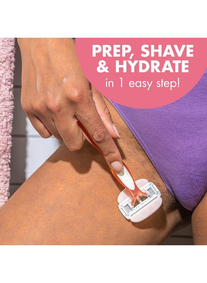 بيك ماكينة حلاقة بيك سوليل غلايد للاستخدام مرة واحدة للنساء، 5 شفرات مع شريط مرطب بزبدة الشيا لانزلاق سلس، مجموعة من قطعتين - Image 4