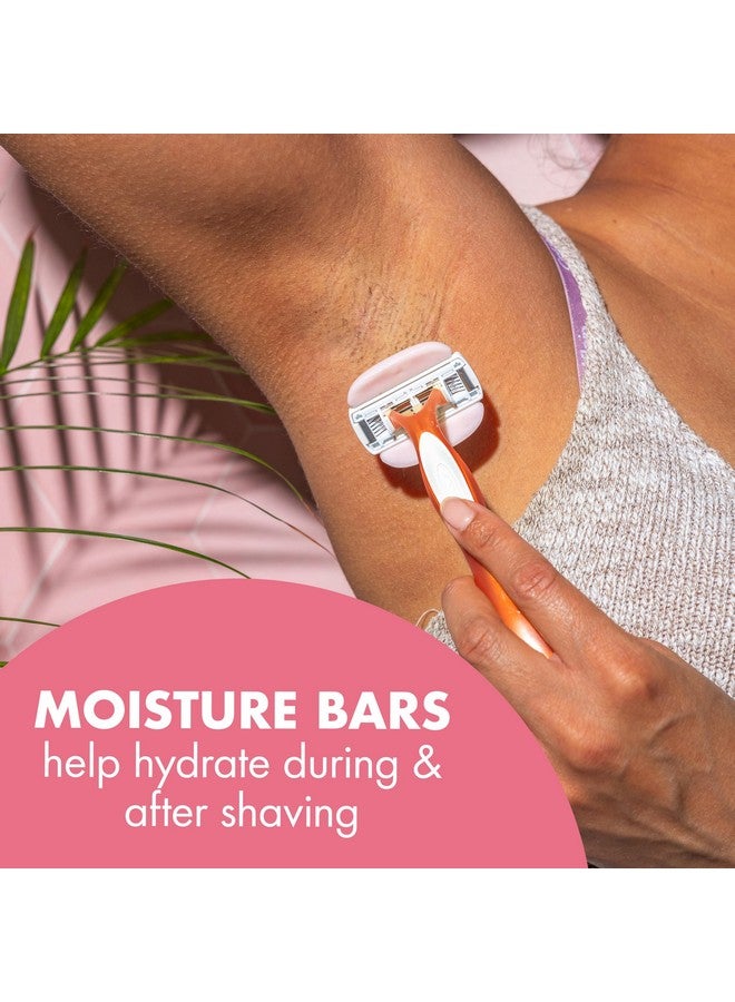 بيك ماكينة حلاقة بيك سوليل غلايد للاستخدام مرة واحدة للنساء، 5 شفرات مع شريط مرطب بزبدة الشيا لانزلاق سلس، مجموعة من قطعتين - Image 3