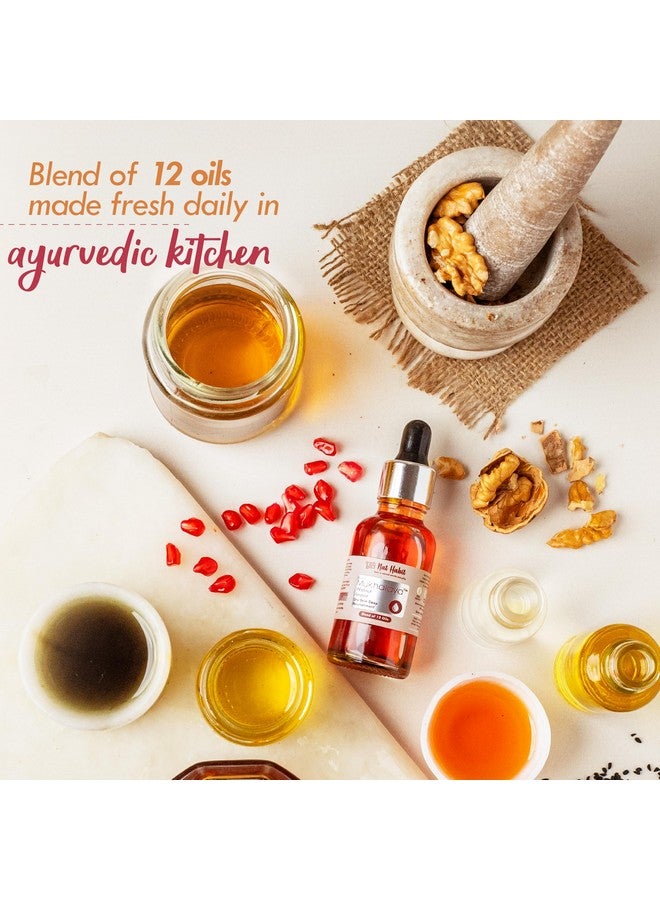 Nat Habit Walnut Anaar Mukhalaya, Face Oil For Women Dry Skin Deep Nourishment, With Blend Of 12 Cold Pressed Oils For Dryness Reduction, 15Ml - Image 4
