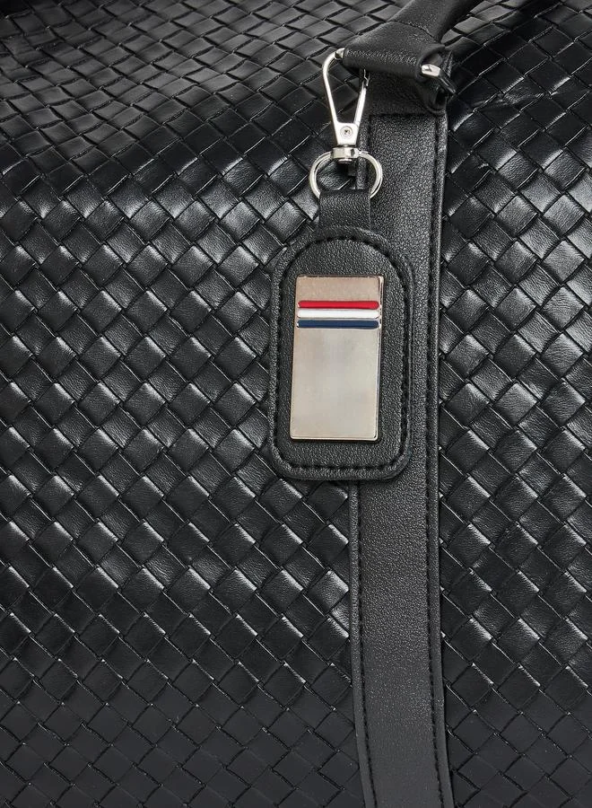 Styli Styli Textured Gym Bag with Zip Closure