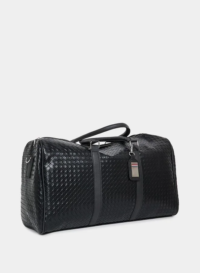 Styli Styli Textured Gym Bag with Zip Closure