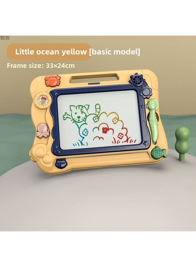 Baby Large Color Magnetic Drawing Board Children's Magnetic Drawing Board Graffiti Board Children's Drawing Board Writing Board Others-Colour:No. 6 Orange☆ - Image 4