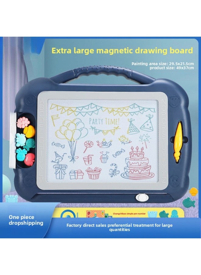 Baby Large Color Magnetic Drawing Board Children's Magnetic Drawing Board Graffiti Board Children's Drawing Board Writing Board Others-Colour:No. 6 Orange☆ - Image 2