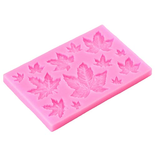 TUKE A Variety of Leaves Maple Leaf Resin Molds Silicone Mold for Fondant Cake Decoration Tools DIY Chocolate Kitchen Baking Small Size 3.72'' (E) - Image 4
