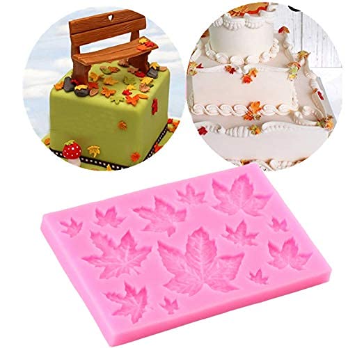 TUKE A Variety of Leaves Maple Leaf Resin Molds Silicone Mold for Fondant Cake Decoration Tools DIY Chocolate Kitchen Baking Small Size 3.72'' (E) - Image 5