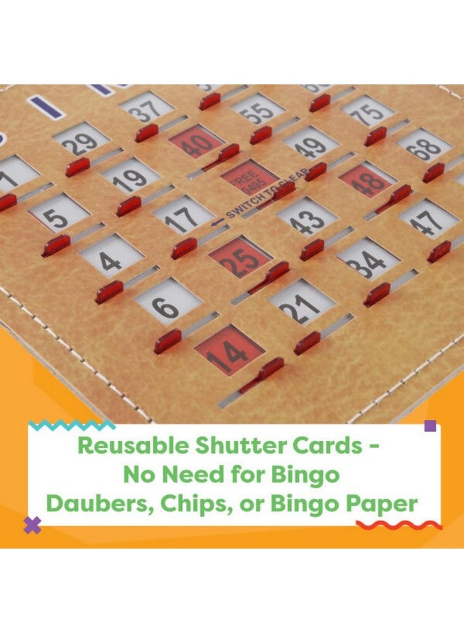 Hey! Play! لعبة بنغو ديلوكس مع دوار كرات معدني، كرات بنغو خشبية، لوحة ماستر خشبية، وبطاقات بنغو مختلفة للاعبين حتى 8 - Image 3