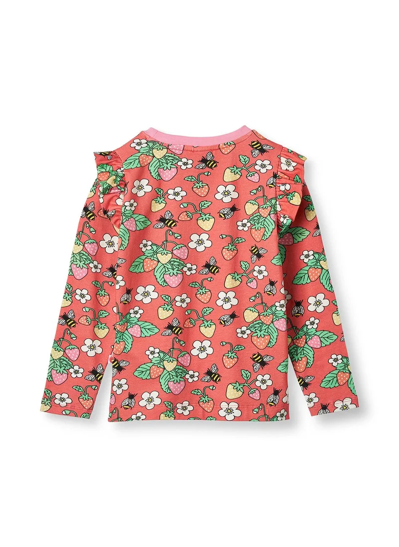 سموفولك Long-sleeved top with strawberries