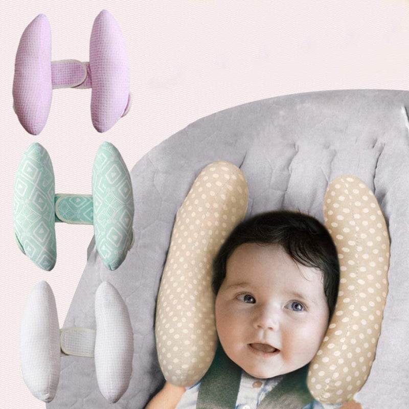 Zeeanker Baby Neck Support Pillow Adjustable car seat Safety Pillow Neck Support Cushion Suitable for Strollers, child Safety Seats Prevent Baby's Head from Leaning Breathing Difficulties (Blue, One size) - Image 3