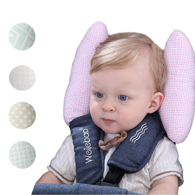 Zeeanker Baby Neck Support Pillow Adjustable car seat Safety Pillow Neck Support Cushion Suitable for Strollers, child Safety Seats Prevent Baby's Head from Leaning Breathing Difficulties (Blue, One size) - Image 2