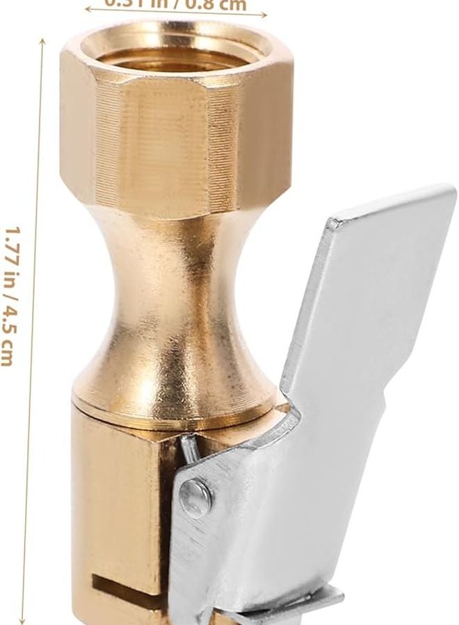 Self Locking Air Chuck Valve For Car Tire Inflator Brass Material - Image 3
