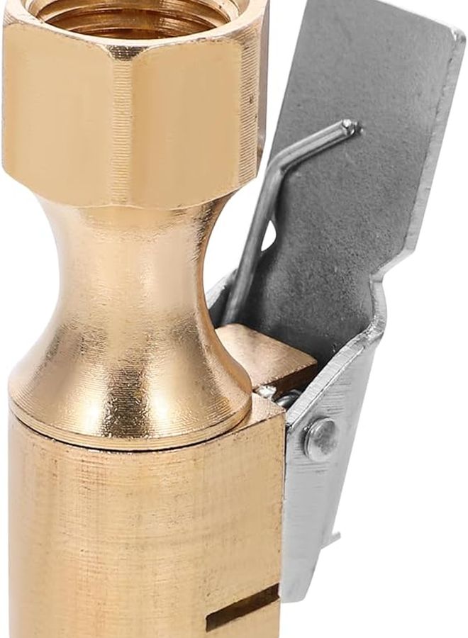 Self Locking Air Chuck Valve For Car Tire Inflator Brass Material - Image 2