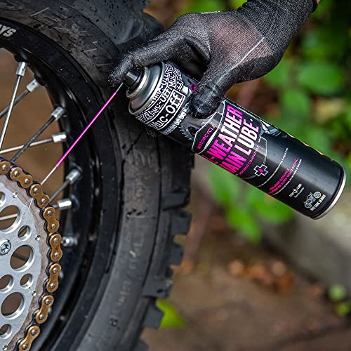 Muc Off All-Weather Motorcycle Chain Lube, 400 Milliliters - Premium Motorbike Chain Lubricant Spray - Formulated for All Weather Conditions - Image 4