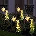Fabbay 4 Pcs Solar Lights Outdoor Waterproof Solar Watering Can Lights Retro Decorative Hanging Solar Lights Metal - Image 2