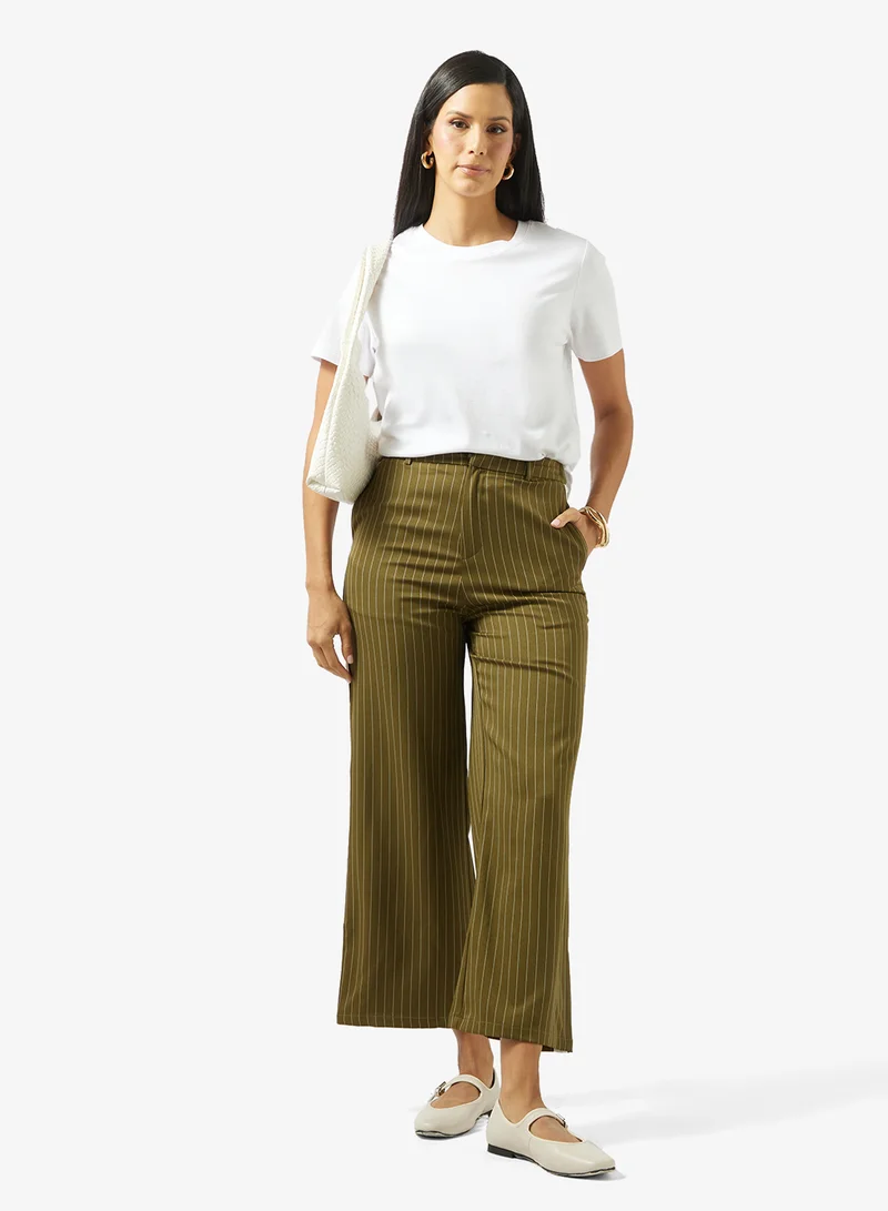 ELLA Trouser With Contrast Piping