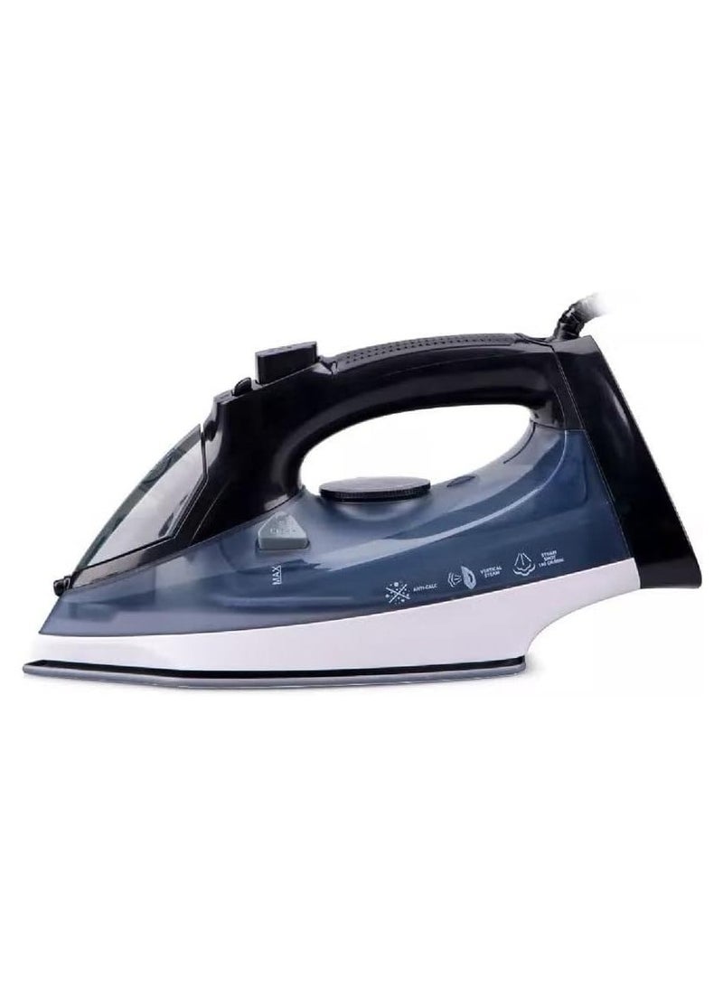 Electric Steam Iron 2400W with Non-Stick Ceramic Soleplate | Multifunctional Steam Iron - Steam/Mist/Self Cleaning | 450ml Tank - Ceramic Soleplate  - Image 1