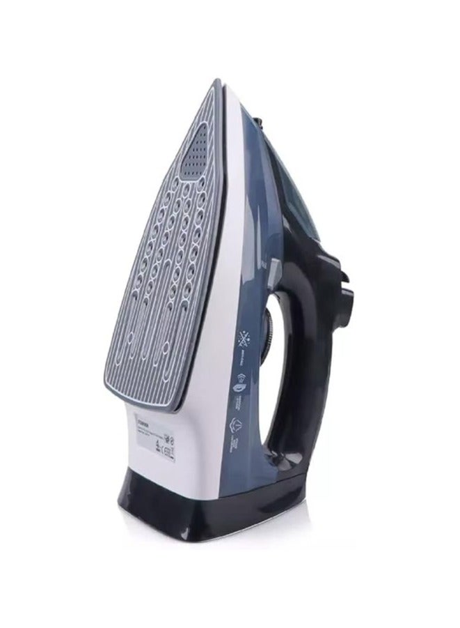 Electric Steam Iron 2400W with Non-Stick Ceramic Soleplate | Multifunctional Steam Iron - Steam/Mist/Self Cleaning | 450ml Tank - Ceramic Soleplate  - Image 3