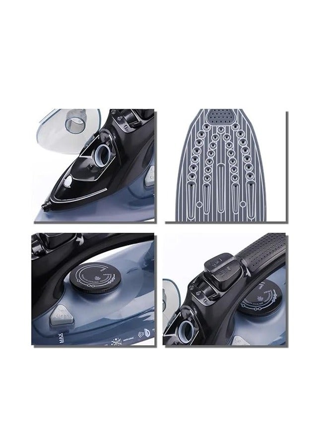 Electric Steam Iron 2400W with Non-Stick Ceramic Soleplate | Multifunctional Steam Iron - Steam/Mist/Self Cleaning | 450ml Tank - Ceramic Soleplate  - Image 4