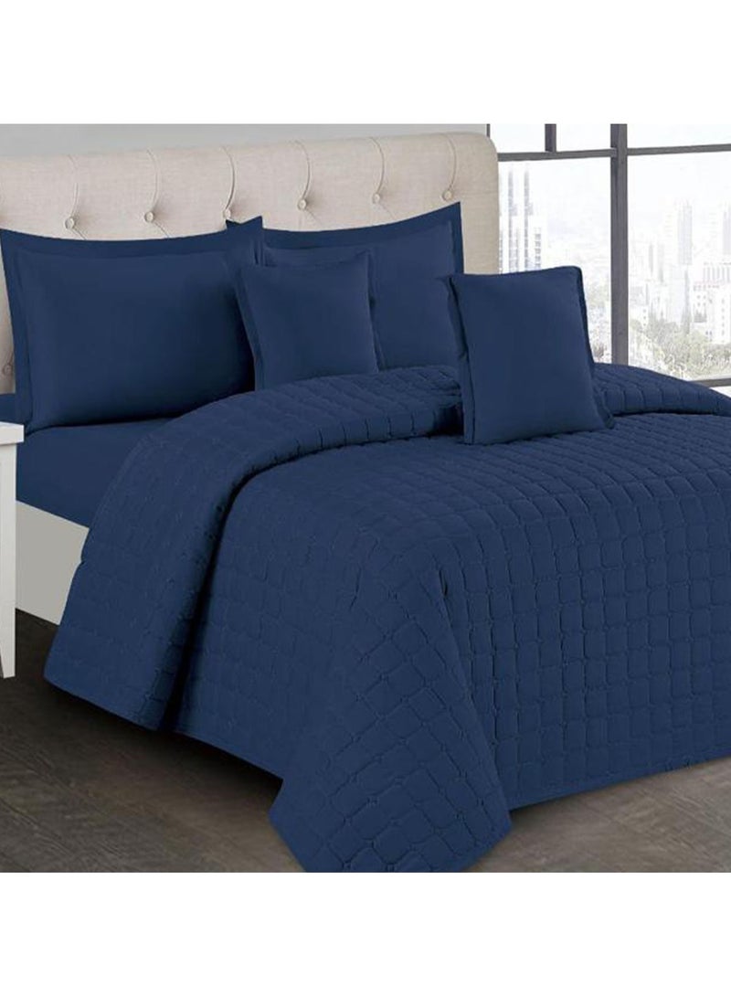 روشن طقم مفرش سرير نفر ونص 4 قطع – لحاف 170×230 سم مع شرشف سرير 120×200+30 سم بتصميم أنيق يمنح غرفتك لمسة فاخرة - Image 2