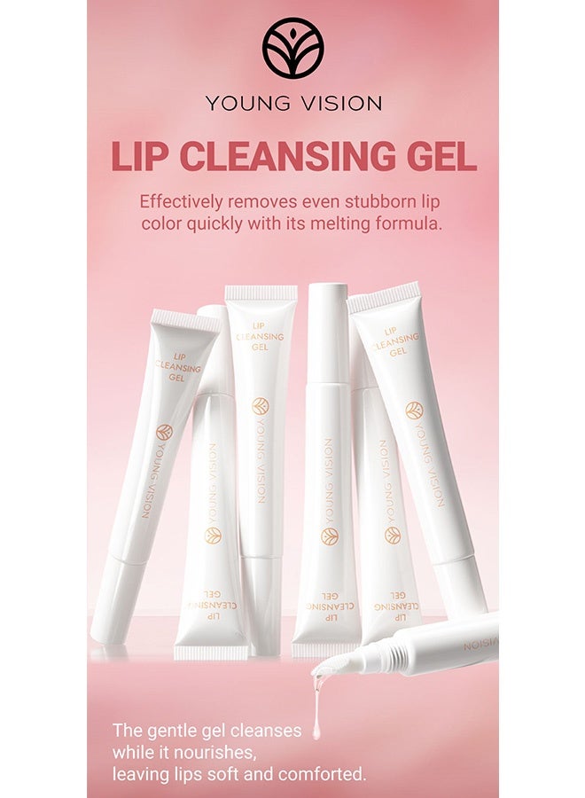 YOUNG VISION Lip Cleansing Gel , Gently Lip Makeup Remover with Precision Brush ,for Longwear Lipsticks & Stains - Image 2