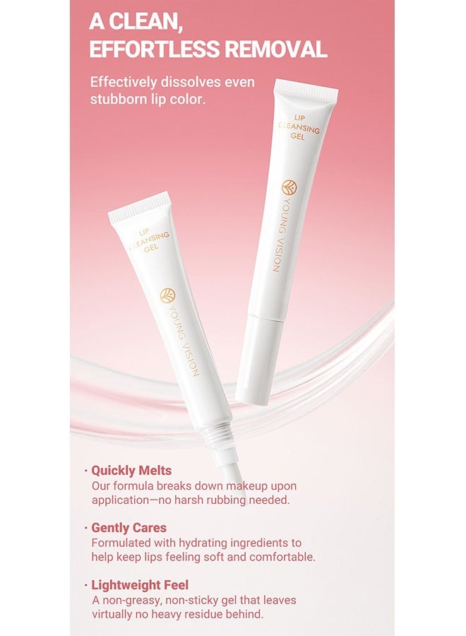 YOUNG VISION Lip Cleansing Gel , Gently Lip Makeup Remover with Precision Brush ,for Longwear Lipsticks & Stains - Image 3