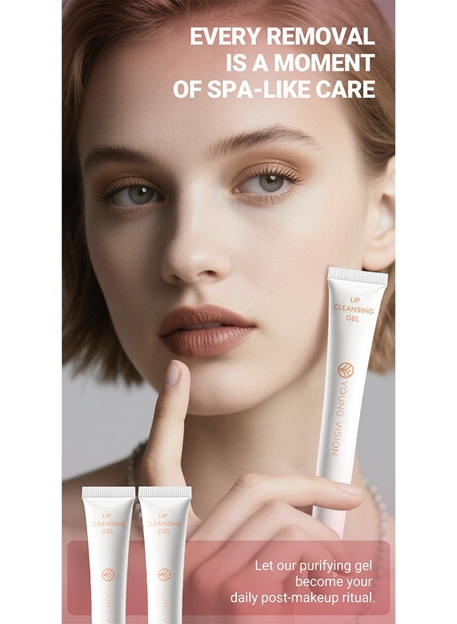 YOUNG VISION Lip Cleansing Gel , Gently Lip Makeup Remover with Precision Brush ,for Longwear Lipsticks & Stains - Image 5