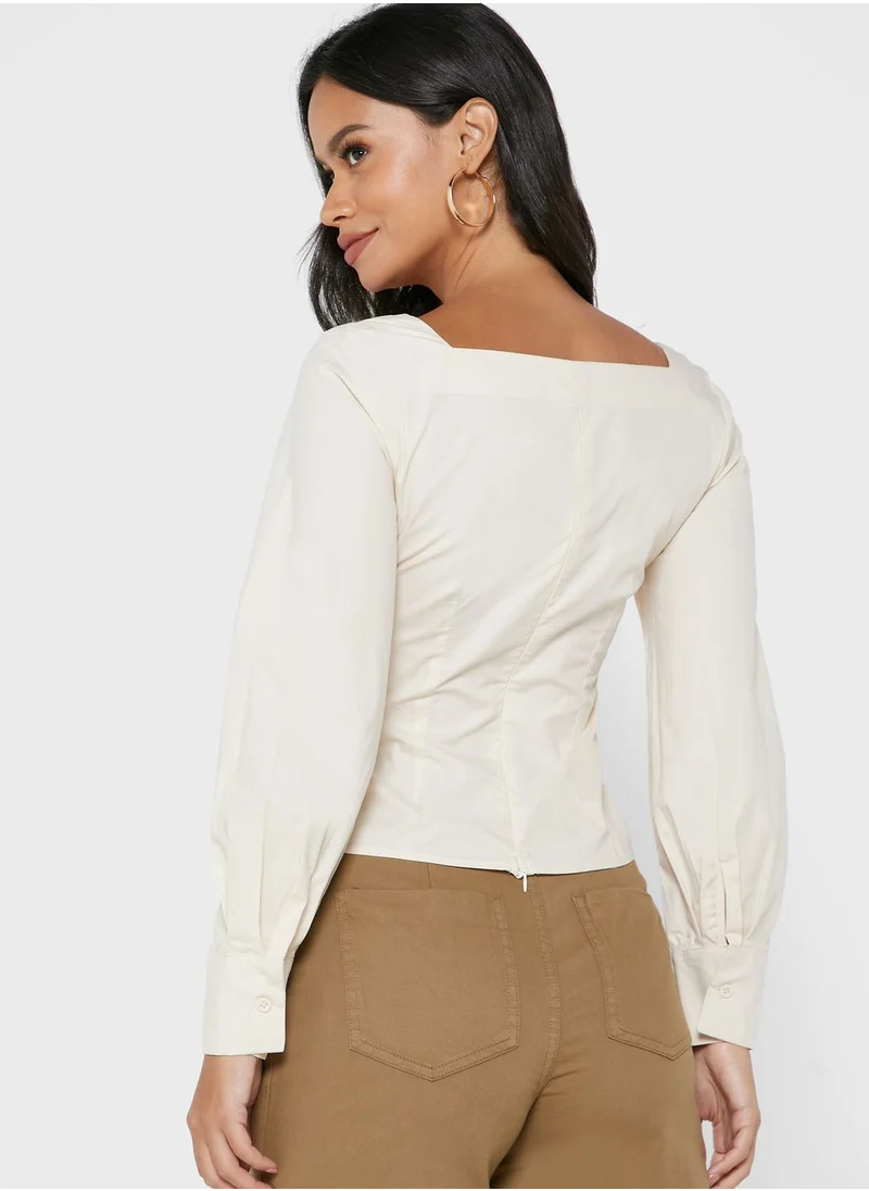ELLA Waist Tie Detail Top