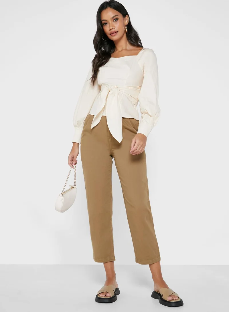 ELLA Waist Tie Detail Top