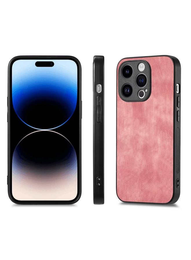 S-TOP Case For iPhone 14 Pro Max Vintage Leather PC Back Cover Phone Case - Image 2