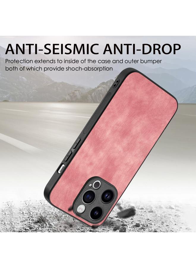 S-TOP Case For iPhone 14 Pro Max Vintage Leather PC Back Cover Phone Case - Image 3