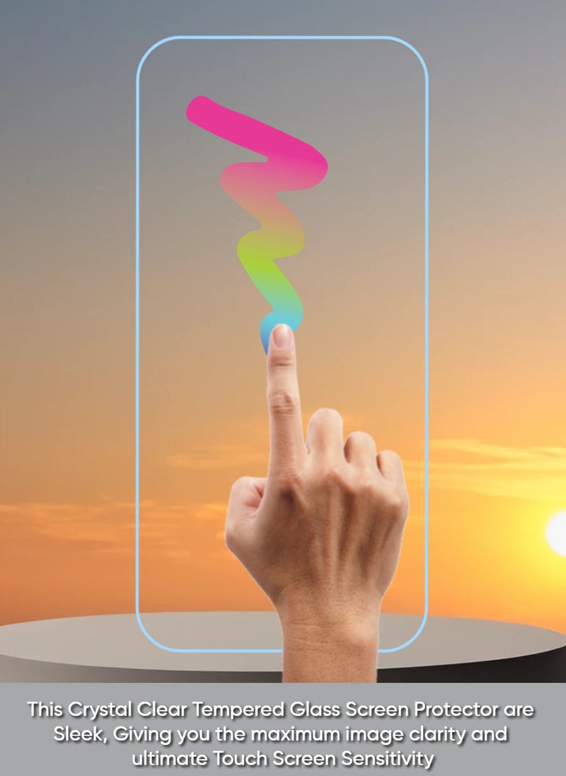 ACLIX 4 Pieces Antistatic ESD Dustproof Premium Quality High Definition Clear Tempered Glass Screen Protector Designed For Xiaomi Redmi Note 11R - Image 4