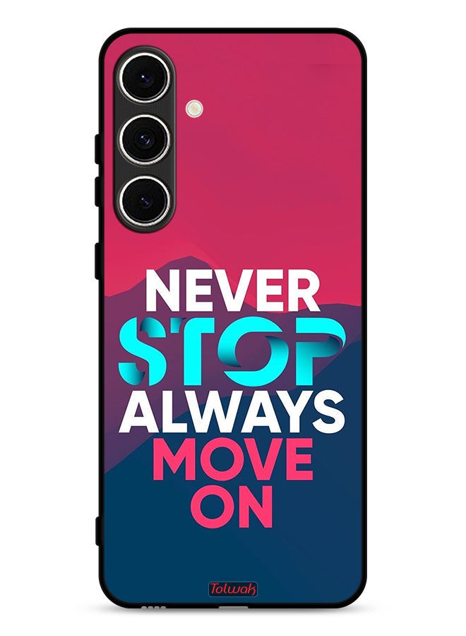 Tolwak Samsung Galaxy M56 5G Protective Case Cover Never Stop Always Move On - Image 1
