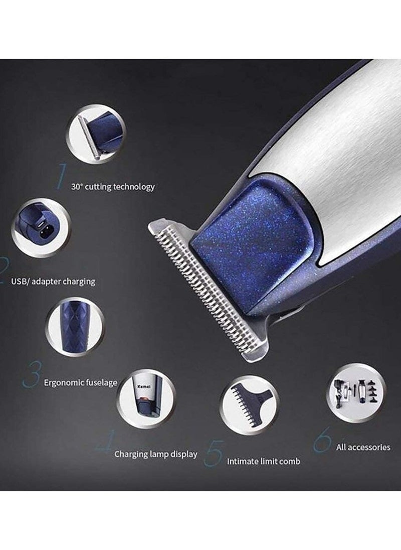 Generic 3 In 1 Rechargeable Trimmer & Clipper Men's Self-Cut Hair Trimmer Waterproof Cordless Rechargeable Hair Cutting Clippers Groomer with Stainless Steel  - Image 3