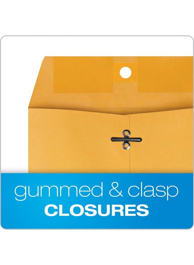 Quality Park 6 X 9 Clasp Envelopes Clasp And Gummed Closures For Storing Or Mailing 28 Lb Kraft Paper 100 Per Box (Qua37855) - Image 3
