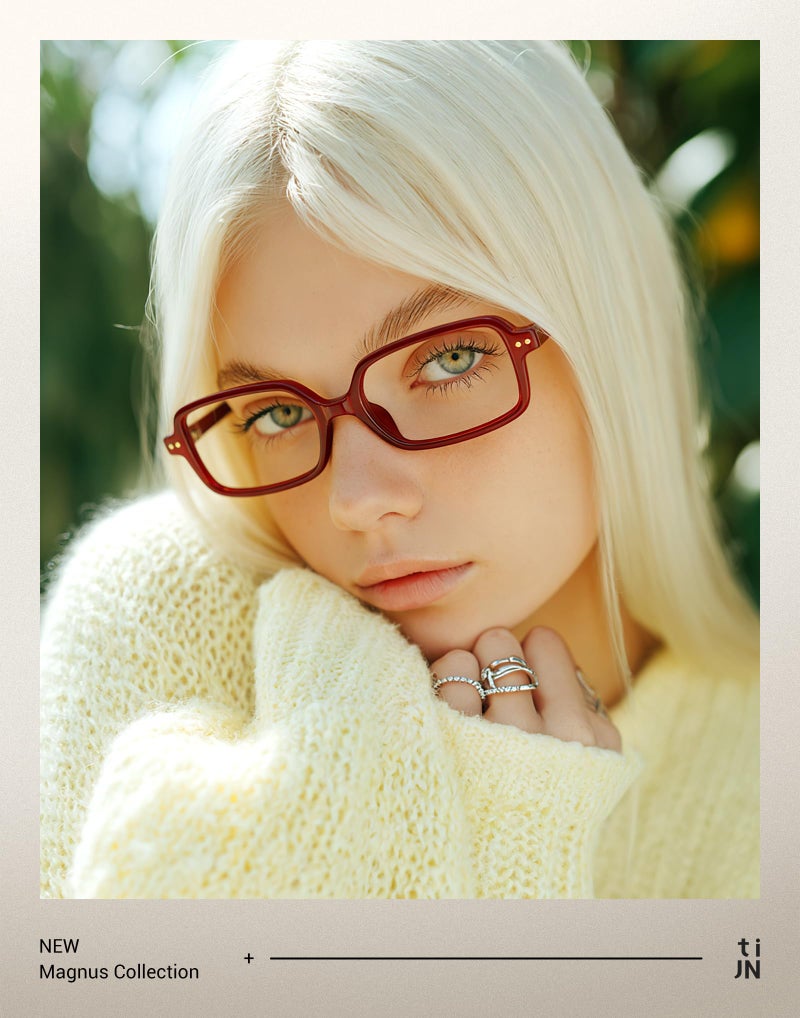 TIJN Magnus Blue Light Blocking Glasses for Women Men,Square Cat Eye Frame Bluelight Glasses for Gaming/Computer/Screen,DR - Image 2