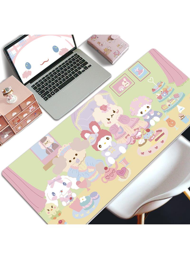 Y&D Cinnamoroll Gaming Mouse Pad Extended Large Mat Desk Pad Stitched Edges Mousepad Long Mouse Pad And Non-Slip Rubber Base Mice Pad 800x300x5mm - Image 1
