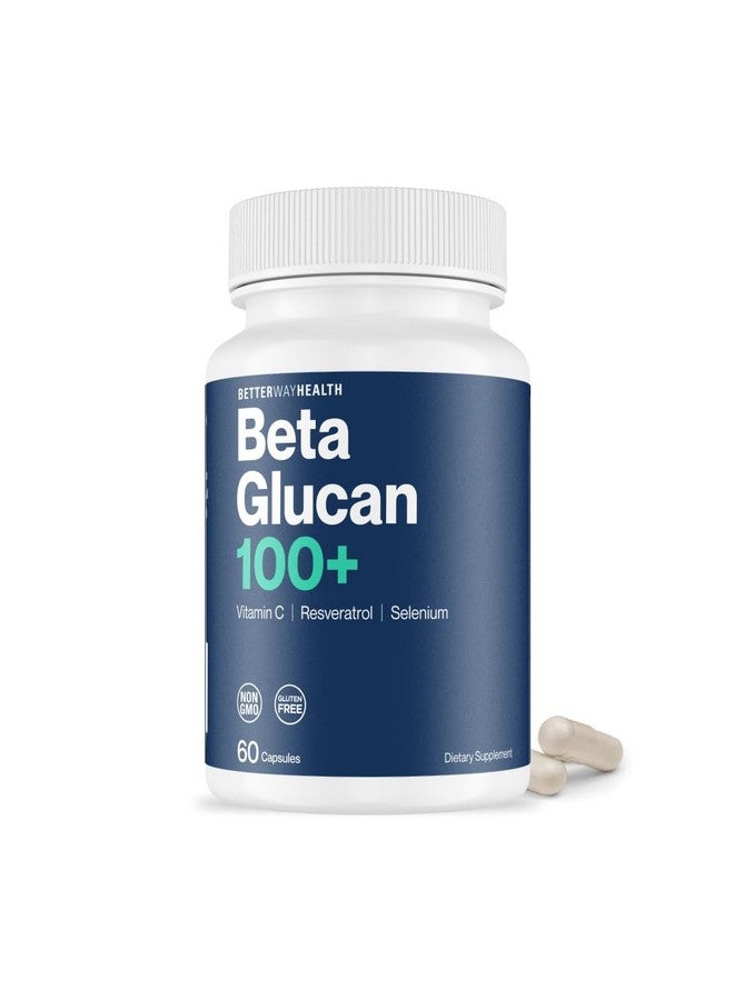 Better Way Health™ - Advanced Immune Readiness - Highly Purified 1,3/1,6 Beta Glucan + Vitamin C, Resveratrol, and Selenium - 60 Capsules (Pack of 1) - Image 1