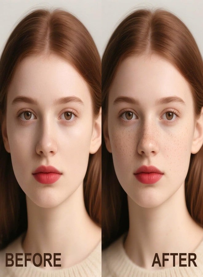 Fanterday Freckle Pen, Natural Lifelike Fake Freckles Waterproof & Long-Lasting, Soft Dot Sopt Pen Quick Dry for Effortless Sunkissed Makeup (Light Brown) - Image 2